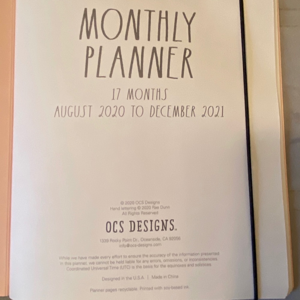 🗓 RAE DUNN | “Make It Happen” 2021 Planner - Picture 5 of 10